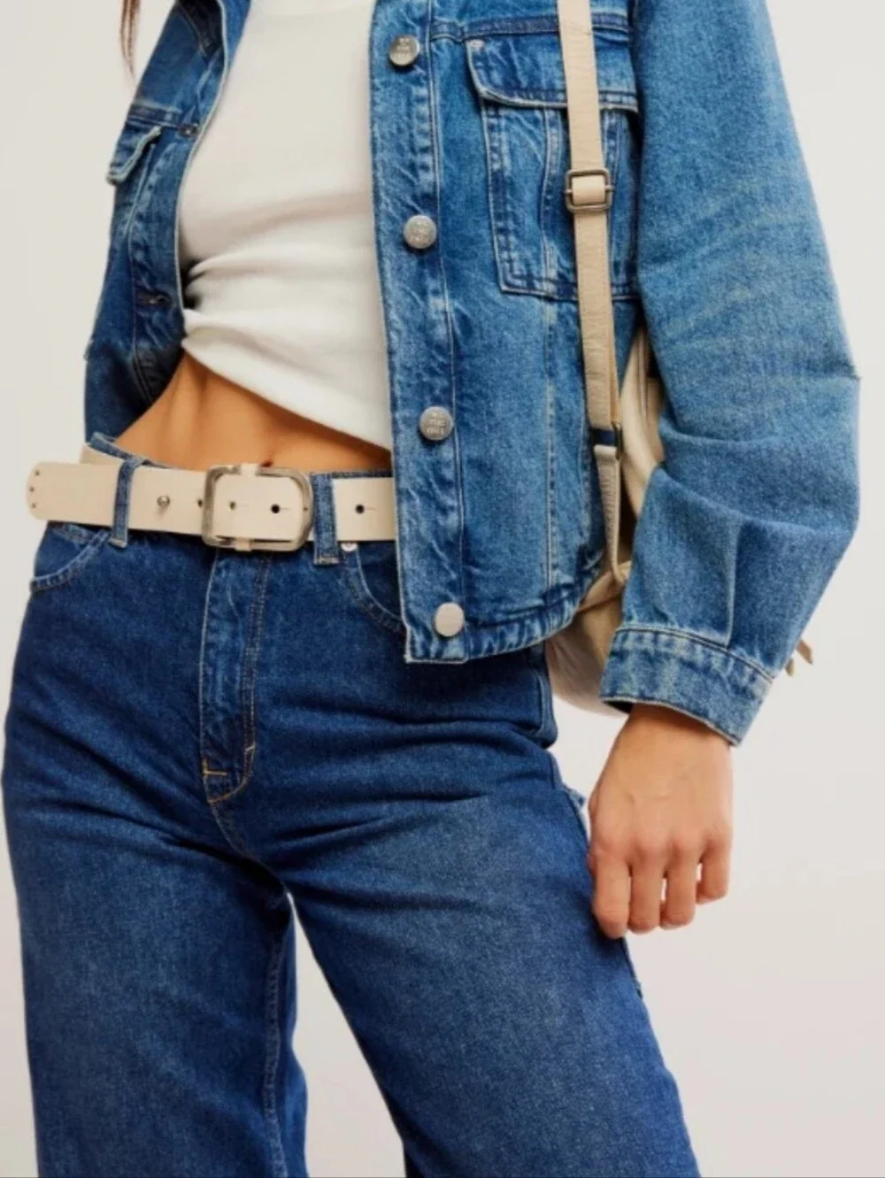 Free People We The Free Gallo Genuine Leather Belt